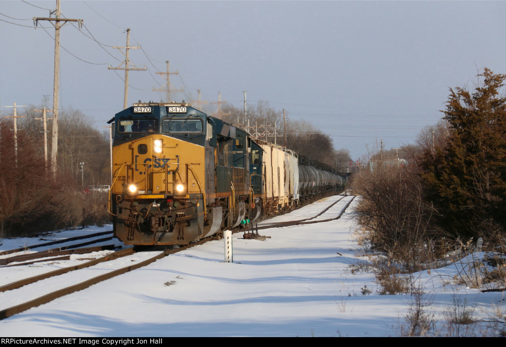 Moving west on the Old Main, D710 rolls along between Belsay and North Kearsley